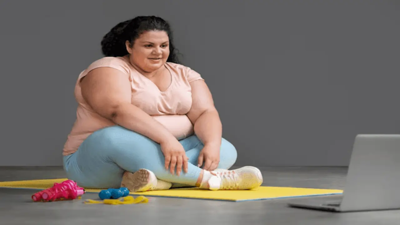 women suffering from obesity